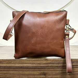 Women's <b>Large</b> Capacity 2025 Trendy Floral Hand Tooled Cowhide Leather Crossbody Bag Western Style Design Shoulder Wristlet Purse - Product Image 5