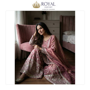 ชุดชาราร่าผ้าไหมคุณภาพสูงจากอินเดีย ดีไซน์เนอร์คอลเลคชั่นสุดหรู พร้อมงานปักเลื่อมและผ้าคลุมไหล่ ขายดีมาก - Product Image 6