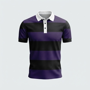 Polo à manches courtes pour homme, style streetwear, 100% polyester, prix bas, design tendance, nouvelle arrivée, respirant, séchage rapide - Product Image 6