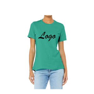 Summer Wholesale High Quality Women's Casual Plus Size 5XL T-Shirt Plain Colors with screen printing logo unisex T shirts - Product Image 1