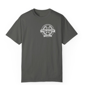 T-Shirt da Uomo in Cotone 'Stronger Than Yesterday', Manica Corta, Collo Tondo, Vestibilità Regolare, Design Stampato, Abbigliamento Casual Traspirante, T-Shirt da Palestra per Uomo - Product Image 2