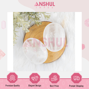 Anshul Impex ผู้จัดจำหน่ายจากอินเดีย หินควอตซ์ธรรมชาติรูปไข่ขนาด 2.5 นิ้ว ขัดเรียบ น้ำหนัก 1 กิโลกรัม สำหรับการบำบัด พลังงาน การทำสมาธิ - Product Image 5