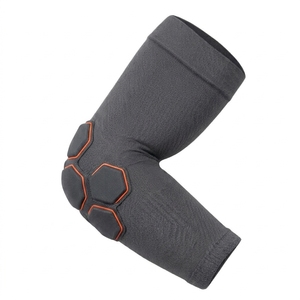 Manchon de compression pour coude, tricoté, respirant, protection professionnelle, en nylon épais et élasthanne, universel, unisexe, toutes saisons, à enfiler - Product Image 6