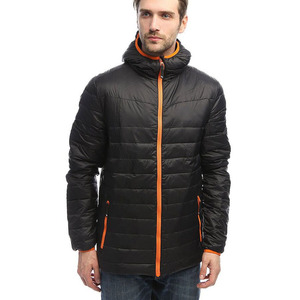 Chaqueta Acolchada Casual para Hombre, Estilo Invernal, Cuello Alto, Cierre de Cremallera, Chaqueta Acolchada para Exteriores - Product Image 3