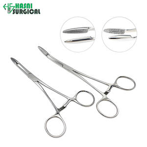 Pinzas de Presión de Acero Inoxidable, Rectas y Curvas, Instrumentos Quirúrgicos, Juego de Instrumentos Manuales - Product Image 3