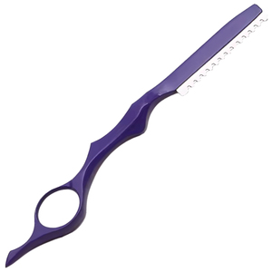 Rasoir de coiffure professionnel en acier inoxydable durable avec logo personnalisé, pour effilage et texturisation, avec anneau de maintien au doigt, fournisseur OEM ODM - Product Image 5