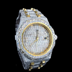 Montre de luxe exclusive 2026 nouveau design avec diamants en argent 925 et moissanite de clarté VVS, accessoires de bijouterie - Product Image 1