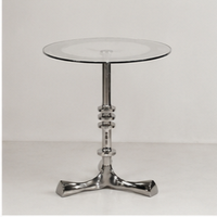 Table basse ronde moderne avec plateau en marbre et structure en métal, meuble de salon, table d'appoint décorative