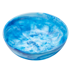 Bol à salade en résine polie avec incrustations, style moderne et tendance pour les fêtes - Product Image 1