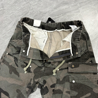 Erkek Hip Hop Kamuflaj Desenli Bol Paça Kot Pantolon Amerikan Retro %100 Pamuk Yıkanmış İlkbahar Kış