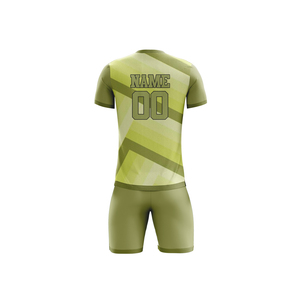 Tenues de football personnalisées de haute qualité pour hommes 2026, motif uni avec nom d'équipe, fabriquées par un service OEM du Pakistan - Product Image 2