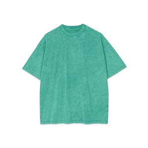 เสื้อยืดโอเวอร์ไซส์สไตล์วินเทจฟอกสีแบบแอซิดวอชสำหรับผู้ชาย ผ้าฝ้าย 100% และโพลีเอสเตอร์ เสื้อยืดฟอกสีแบบแอซิดวอชขายส่ง - Product Image 2