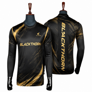 เสื้อเจอร์ซีย์พิคเคิลบอลคอกลมสั่งทำขายส่ง แบบพิมพ์ลายเต็มตัวด้านหน้า แขนสั้น พร้อมชื่อและหมายเลขผู้เล่น ผ้า 160 GSM ระบายอากาศได้ดี แห้งเร็ว - Product Image 1