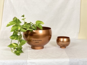 Juego de Macetas de Acero Inoxidable Ecológicas Modernas de Lujo, Macetero con Pedestal, Decoración para Interiores del Hogar, Jarrones de Escritorio para Suculentas - Product Image 4