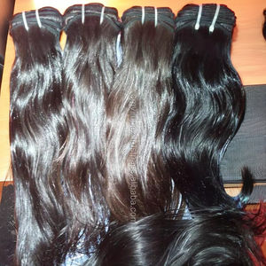 100% extension de cheveux indiens non transformés Remy naturels 12A cheveux lâches de qualité de vague profonde d'Inde - Product Image 1