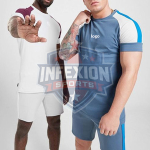 กางเกงขาสั้นออกกำลังกายผู้ชาย Infexion Sports OEM ผลิตจากผ้าสแปนเด็กซ์/โพลีเอสเตอร์ ระบายอากาศได้ดี แห้งเร็ว ยืดหยุ่นสูง เหมาะสำหรับกิจกรรมกลางแจ้ง ซับเหงื่อได้ดี - Product Image 2