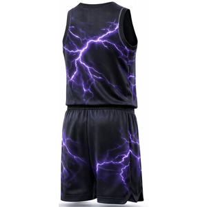 Uniforme de Baloncesto Personalizado al por Mayor, Transpirable, de Malla, de Secado Rápido, Jersey y Pantalones Cortos que Absorben la Humedad, Kit Deportivo Sublimado para Equipos - Product Image 2