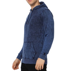 Vente en gros de sweats à capuche Vintage Distress Paint pour hommes sweats à capuche épais délavés au soleil basiques coton mélangé sweats à capuche délavés à l'acide pour hommes 2026 - Product Image 3