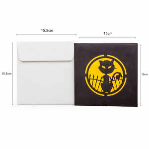 Custom Luxury 3D Pop Card <b>Black</b> <b>Cat</b> Halloween Design Theme 6-Color Printed Wholesale Handmade Greeting Card Paper Gift ODM/OEM - Product Image 2