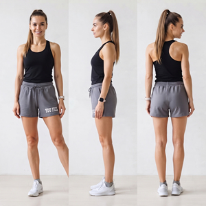 Pantalones cortos deportivos con cordón en la cintura para mujer, pantalones cortos de gimnasio de secado rápido, pantalones cortos para correr para mujer, pantalones cortos ligeros para entrenamiento para mujer - Product Image 5