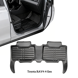 Tappetini Auto di Lusso in Gomma/PVC/Plastica Spessi 7mm Set Completo Impermeabile Antiscivolo Inodore su Misura BORNSELLER - Product Image 6