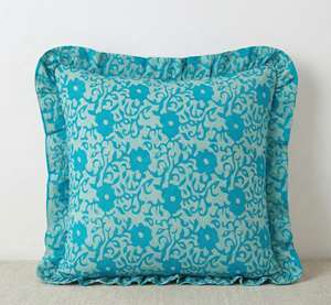 Funda de Cojín Cuadrada Bohemia Hecha a Mano de Algodón con Estampado Floral, para Uso en Hoteles, Ecológica, Lavable y Personalizable - Product Image 6