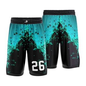 Shorts de basketball personnalisés haut de gamme, respirants, anti-humidité, séchage rapide, uniforme d'équipe athlétique, vêtements d'entraînement, sublimation OEM - Product Image 3