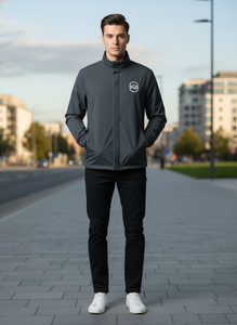 Veste coupe-vent en nylon pour homme, streetwear noir personnalisé avec logo, imperméable, décontractée, pour l'extérieur - Product Image 5