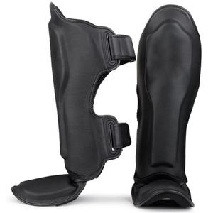 Nuevas Espinilleras de Muay Thai Personalizadas de Moda, Protección de Rodilla con Logotipo Personalizado, Cuero PU para Entrenamiento de Boxeo MMA, Hechas en Pakistán, OEM - Product Image 4