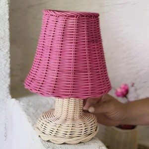 Table night light desk <b>lamp</b> new design rattan <b>lamps</b> for <b>bedside</b> bedroom hotel producer supply - Product Image 1