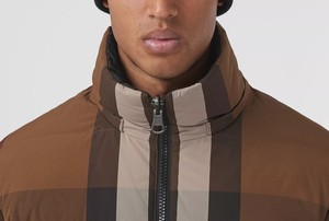 Veste matelassée à capuche pour homme, coupe-vent, épaisse, en polyester, hiver, décontractée, coupe régulière, avec fermeture éclair - Product Image 5