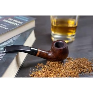 Pipa para Fumar Clásica Vintage Hecha a Mano, de Madera Natural Ecológica, Reutilizable, con Logotipo Personalizado, Portátil y Duradera, Venta al Por Mayor - Product Image 1