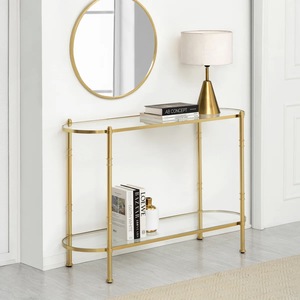 Mesa Consola de Acero al por Mayor, Acabado Negro Elegante, para Apartamento, Dormitorio, Comedor, Contemporánea, Ecológica, con Almacenamiento, Fácil de Limpiar, para Interiores - Product Image 3