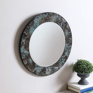 Mosaic Round Wall Mirror for Home Decor Decorative Whole Housewares Mirror for Living Room Bedroom Entryway <b>Bathroom</b> - Product Image 4
