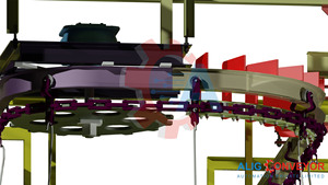 Convoyeur aérien I-Beam X-678 à vitesse réglable en acier doux, nouveau design automatique personnalisé - Product Image 5