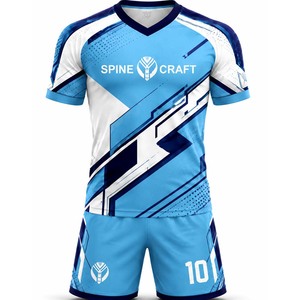 Maillot de football personnalisé professionnel 100% polyester, uniforme de football sublimé, fabrication directe en usine OEM - Product Image 5