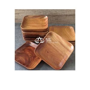 Plateau en bois naturel de haute qualité |   Plateau de service en bois artisanal robuste et durable pour bar - Product Image 1