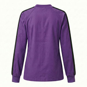 Veste d'échauffement personnalisée pour infirmière avec logo, à boutons-pression, blouse médicale pour femme, uniforme d'hôpital, vente en gros, prix d'usine OEM, vestes de travail médicales - Product Image 3