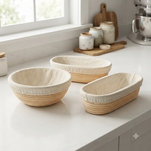Panier de levage pour pain personnalisé en rotin naturel, banneton pour levain, fait main, durable, écologique, fabricant en gros - Product Image 6
