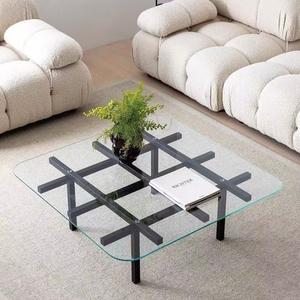 Mesa auxiliar moderna de metal plateado, estilo moderno, para sala de estar, decorativa, para el hogar. - Product Image 1