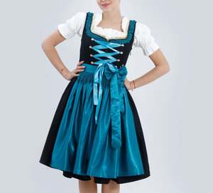Robe traditionnelle bavaroise Dirndl, tenue allemande Trachten pour l'Oktoberfest, costume folklorique alpin pour femmes - Product Image 3