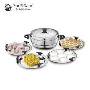 Cuiseurs à vapeur triplement paresseux et polyvalents Appareil de cuisine polyvalent - Product Image 3