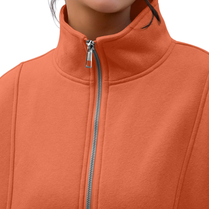 Sudadera con Capucha de Alta Calidad con Logotipo Personalizado, Estilo Casual Urbano, Hombros Caídos, Transpirable y Ecológica, Sudadera con Cierre de Cremallera para Mujer - Product Image 6