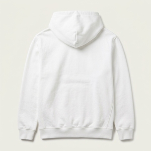 Plus Size <b>White</b> Zip <b>Hoodie</b> Custom Trendy Never Look Back DTG Graphic Print Unisex High Street 100% Cotton Private Label Apparel - Product Image 3