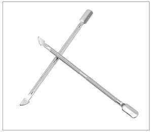 Empujador de cutículas de doble cabezal desechable de acero inoxidable, herramientas de manicura, accesorios antideslizantes para eliminar cutículas de uñas, ANAAIF - Product Image 6