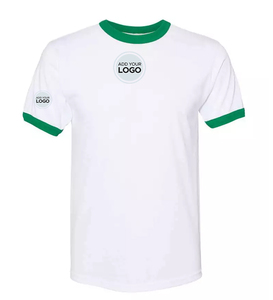 Cotton Ringer T-Shirt Cotton Short Sleeve Ringers T Shirts - Product Image 6
