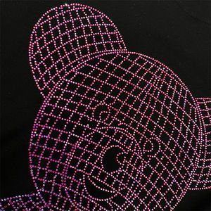 T-shirt Homme Nouvelle Collection Été Mode Urbaine Col Rond Strass Polyester/Coton Léger Manches Courtes Uni Logo Avant Vente en Gros - Product Image 2