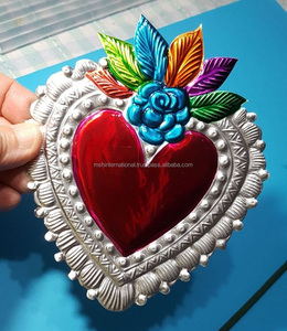 Decoración del hogar colgante Charistmas plateado Corazón y Cruz encanto collar mujeres ajustable personalización gargantilla joyería - Product Image 4