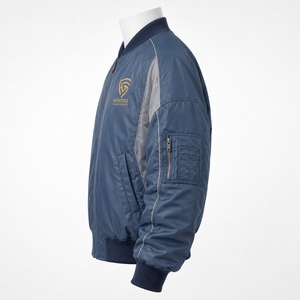 Mens Satin Oversized Bomber Jacket Smooth <b>Fabric</b> Relaxed Fit Modern Style Lightweight Construction Ideal for Fashion Collections - Product Image 2