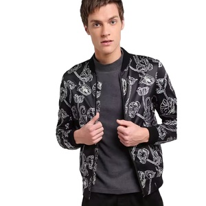 Cremallera Diseñe sus propias chaquetas sublimadas Diseño de moda personalizado Chaquetas de sublimación de bombardero de satén para hombres y mujeres - Product Image 1